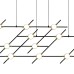 Люстра Delight Collection Molecular 14 black/gold