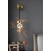 Настенный светильник Delight Collection 9701W brass/clear