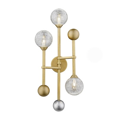Настенный светильник Delight Collection Fluxus 3 gold