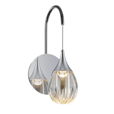 Настенный светильник Delight Collection MB24001004-1A chrome/clear