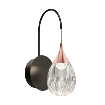 Настенный светильник Delight Collection MB24001004-1A copper/clear