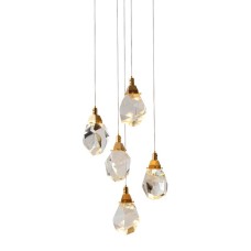 Подвесной светильник Delight Collection 9701P/5R brass