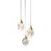 Подвесной светильник Delight Collection Crystal rock 3 gold