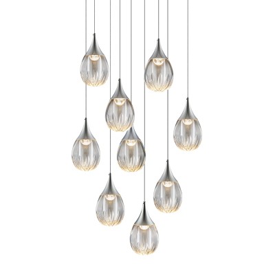 Подвесной светильник Delight Collection MD24001004-9A chrome/clear
