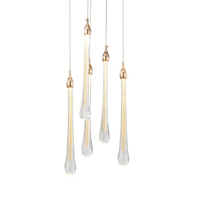 Подвесной светильник Delight Collection Teardrop 5 gold
