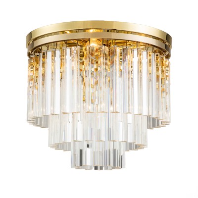Потолочный светильник Delight Collection Odeon 5 gold/clear