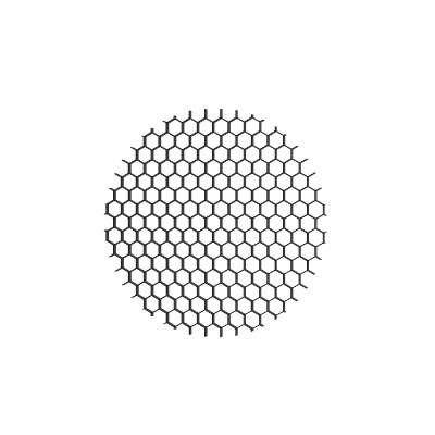 Антибликовая решетка Denkirs Net DK1500-BK