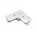 Коннектор L-образный Denkirs DK Track White TR1102-WH