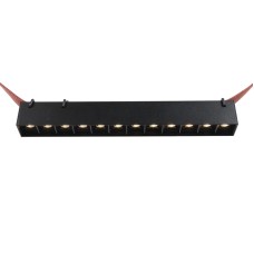 Трековый однофазный светильник Denkirs Belty grill DK5570-BK