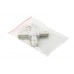 Коннектор Х-образный Denkirs DK Track White TR1104-WH
