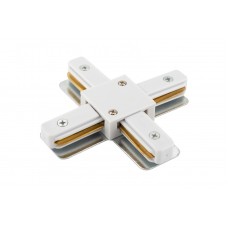 Коннектор Х-образный Denkirs DK Track White TR1104-WH