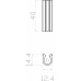 Крепление для треков-ремней Denkirs BELTY ROD TR5536-BK