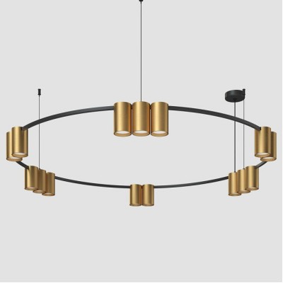 Подвесная люстра Denkirs Orbit DK4067-BK+SG