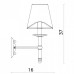 Бра Divinare Candela 1162/01 AP-1