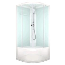Душ.кабина DOMANI-Spa Delight Slim 99, поддон 45 см, белые стенки, 90х90 см, матовая