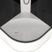 Душ.кабина Domani-Spa Delight Slim 99 high, поддон 45 см, черные стенки, 90х90 см