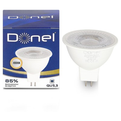 Лампа светодиодная Donel DN03 GU5.3 7Вт 4000K DN03005N7GU5,3