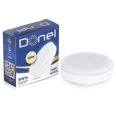 Лампа светодиодная Donel DN03 GX53 7Вт 3000K DN03006W7GX53