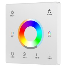 Пульт-регулятор цвета RGB с сенсорным кольцом Donel DN8HF DN18302RGBCCTWhite