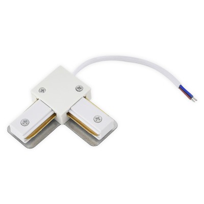 Соединитель угловой L-образный для треков накладных Donel  PCL DN01W