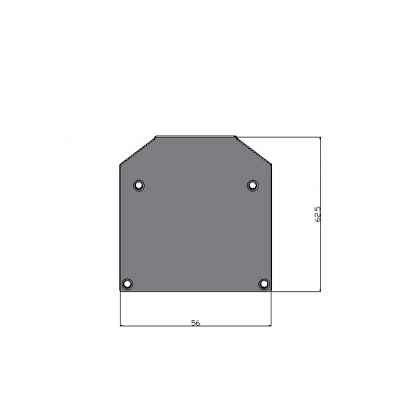 Заглушка для профиля Donel  DNCAP18525 SP