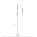 Подвесной светильник EGOLUCE Stick 1580 Bianco 50 4000K