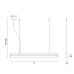 Потолочный светильник EGOLUCE Rail 1541 77cm Bianco 3000К