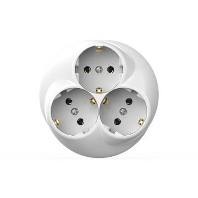 Розетка для скрытой установки с заземлением ELBI Zena 500-005600-819