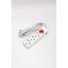 Удлинитель с/з 4вх с защитными шторками ELBI Myra 527-010203-411