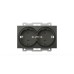 Розетка двухместная с заземлением ELBI Zena Vega 609-011100-907