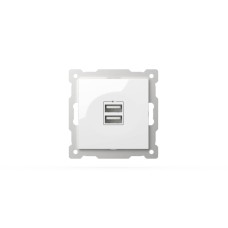 Розетка USB 5V 2,1A 2-я ELBI Zena Vega 609-015600-143