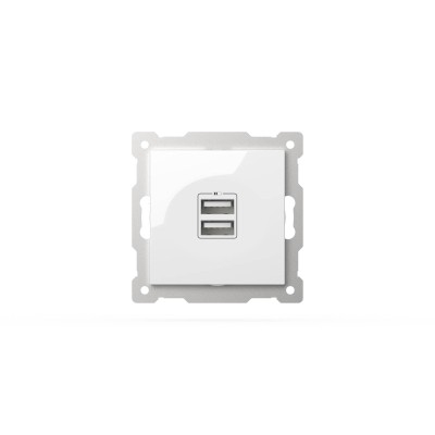Розетка USB 5V 2,1A 2-я ELBI Zena Vega 609-015600-143