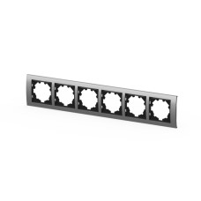 Рамка шестиместная ELBI Zena Platin 500-073600-252