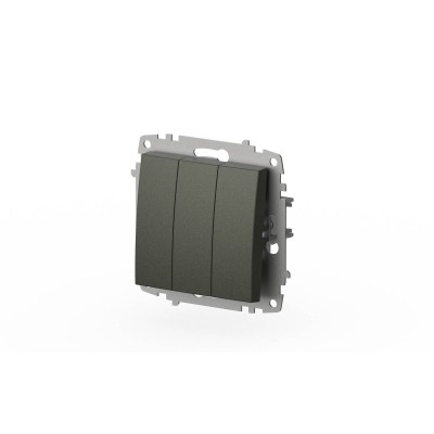Выключатель трехклавишный ELBI Zena Vega 609-011100-254