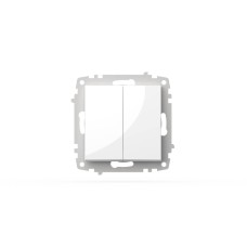 Выключатель двухклавишный ELBI Zena Vega 609-015600-202
