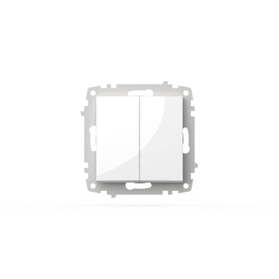 Выключатель двухклавишный ELBI Zena Vega 609-015600-202