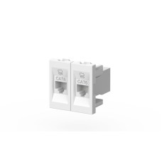 Розетка компьютерная двухместная (Cat 6) ELBI Moda Vox 611-040232-248