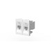 Розетка компьютерная двухместная (Cat 6) ELBI Moda Vox 611-040232-248
