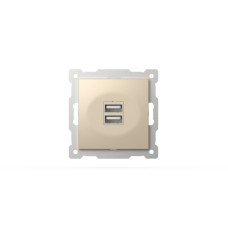 Розетка USB 5V 2,1A 2-я ELBI Zena Vega 609-012500-143