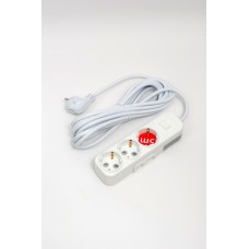 Удлинитель с/з 3вх с защитными шторками с включателем ELBI Myra 527-010205-322
