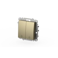 Переключатель двухклавишный ELBI Zena Vega 609-011400-211