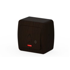 Выключатель одноклавишный проходной с подсветкой ELBI Alsu 504-010400-210