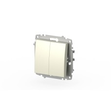 Выключатель двухклавишный ELBI Zena Vega 609-010300-202