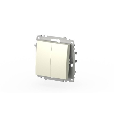 Выключатель двухклавишный ELBI Zena Vega 609-010300-202