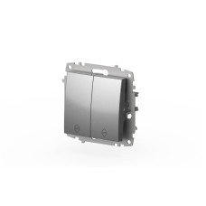 Переключатель двухклавишный ELBI Zena Vega 609-011000-211