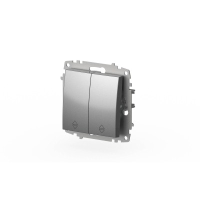 Переключатель двухклавишный ELBI Zena Vega 609-011000-211