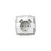Розетка с заземлением и защитой от детей + два входа USB для заряда устройства ELBI Zena Vega 609-015600-317