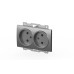 Розетка двухместная без заземления ELBI Zena Vega 609-011000-908