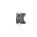 Розетка двухместная с заземлением ELBI Zena Vega 609-011000-907
