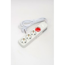 Удлинитель с/з 4вх с защитными шторками с включателем ELBI Myra 527-010202-412